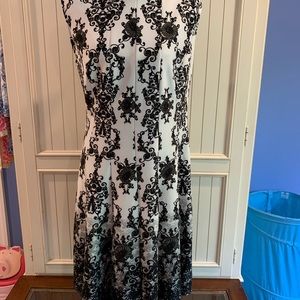 Worn Once Gabby Skye Black & White Dress 14plus